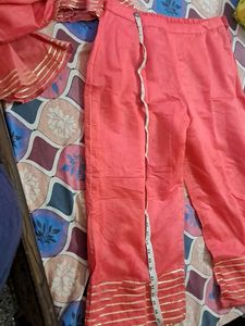 Elegant Pink Color Plazzo Suit With Dupatta