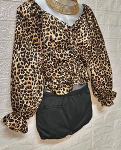 🐆 Cheetah Print Top Free Size