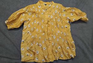 Floral Yellow Top & tunic for girls