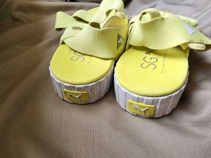 Puma Cali X Selena Gomez Women Yellow Sandals