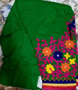 Embroidered Green Palazzos