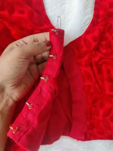 RED VELVET BLOUSE