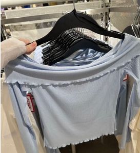 Blue Off-Shoulder Top