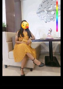 Beautiful Mustard Midi Dress