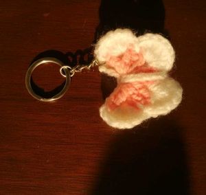 Crochet butterfly 🦋 Keychain
