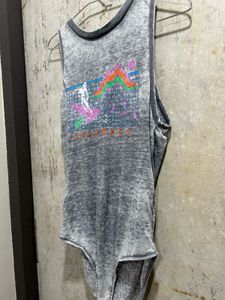 Forever 21 Women’s Grey Cotton Bodysuit