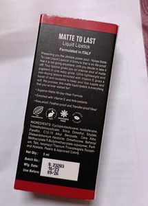 NYKAA Matte to Last Liquid Lipstick - Mishti