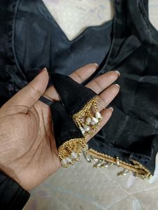 Elegant Black Readymade unpadded Blouse