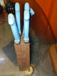 FREE Knife Stand With 5 Sharp Kitchen Knives Set