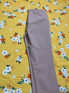 Elegant baby pink straight Pants