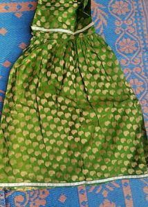 Handmade Chanderi Silk Gharara Set For Kids
