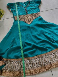 Georgette Embroidery Kurti In Good Condition
