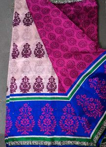 Fancy Pink Saree 💗