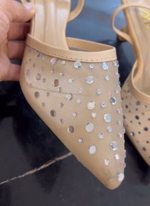 Zara Rhinestone Heels