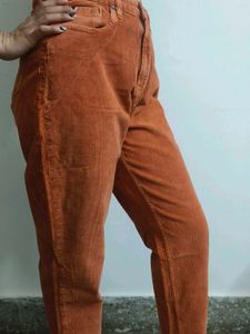 Orange Corduroy Pants