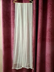 White Color Plain Solf SILK Dupatta
