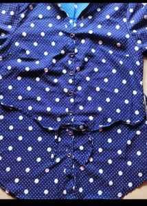 Beautiful Navy Blue 💙 And Whith Dotes🤍😻