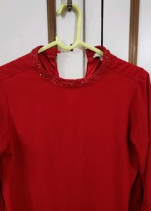 Red Hot Party Top By AND