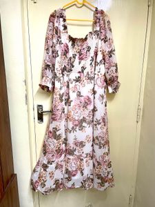 Floral Print Midi Dress