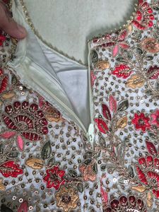 Girls&#39; Red Embroidered Sharara Suit