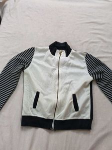 Striped Sleeve Jacket
