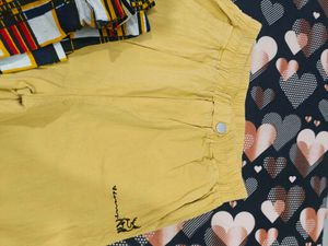 Plaid Shirt &amp; Mustard Pants