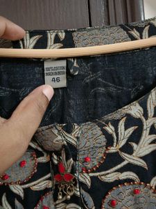 Floral Print Anarkali Kurta