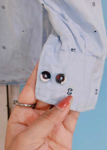 Blue Patterned Shirt
