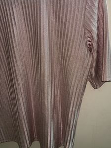 Shiny Pleated Top