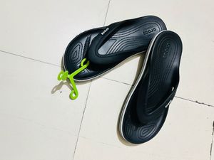 Original Branded Crocs Black Flip Flops  For Men