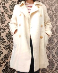 Cream Wool Overcoat: Classic and Versatile