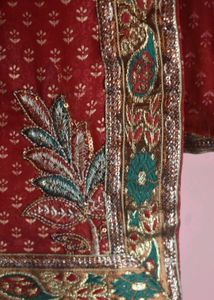 MAROON Banarasi Georgette SAREE