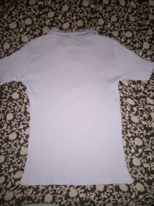 Lavender Collar Top