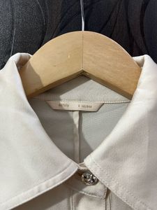 Cream Crop Top Shirt