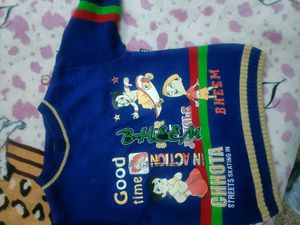 Smart Bheem Printed Sweater For 4-6 Years Kids