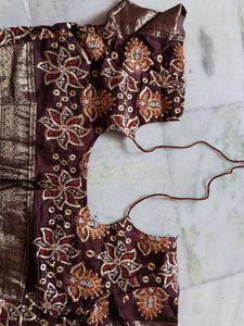 Desighner Pure Silk Saree With Blouse