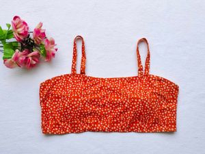 Shein : Floral Print Crop Top