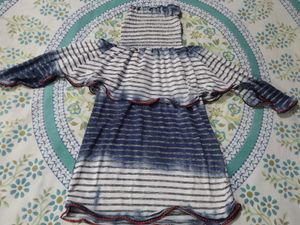 Women High Neck Off Shoulder Top