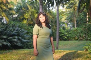 Green casual Dress