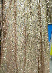 Golden Sequin Ethnic Gown