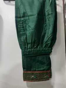 Royal Green Banarasi Kurta Set