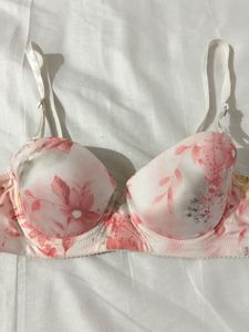 Floral Print Bra