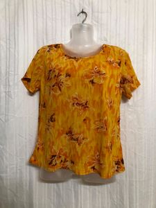 Yellow Short Sleeve Top