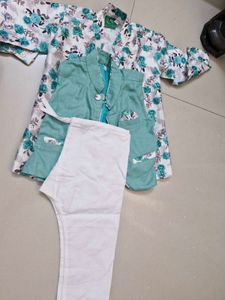 Boys Floral Print 3-Piece Outfit