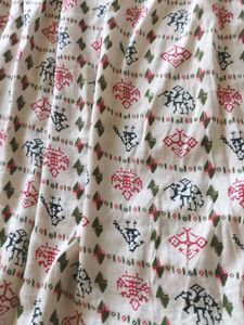 Vintage Print Cotton Dress