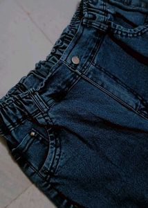Blue Denim Cargo Jeans
