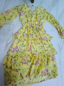 Frock In Pretty Yellow Colour In Size Small