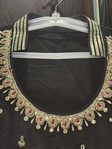 Elegant Black Kurta Set With Inner Inside