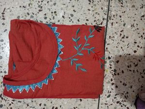 Beautiful Round Neck Straight Kurti