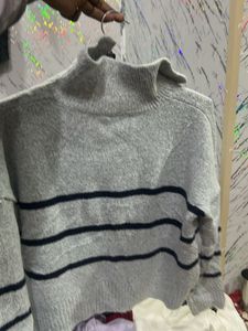Striped Grey Sweater